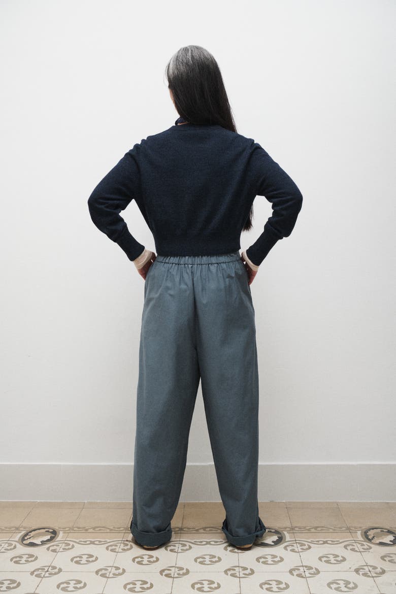 Paper Bag Pants, Alternate, color, SLATE