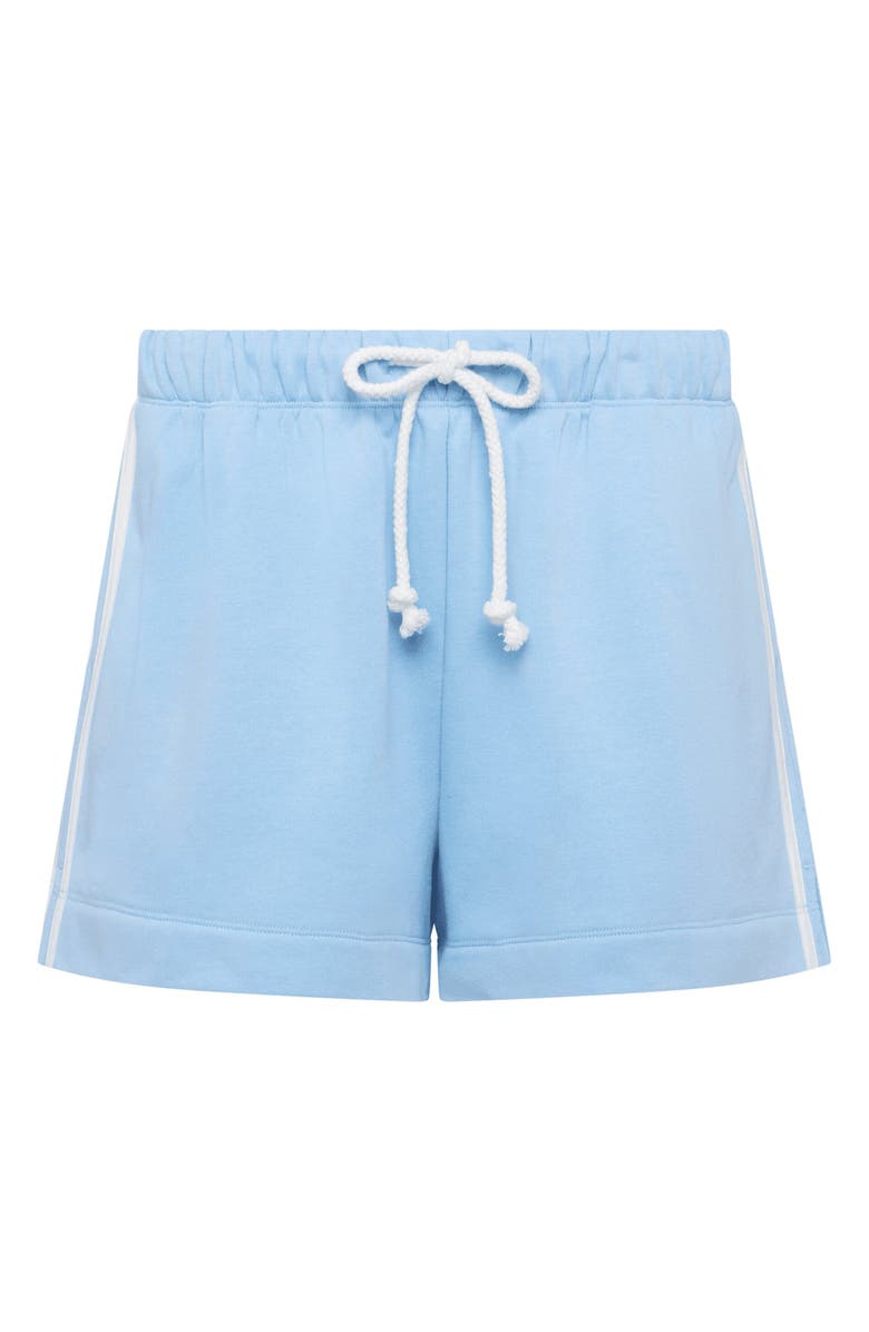 nuuds French Terry Track Shorts, Alternate, color, Sky