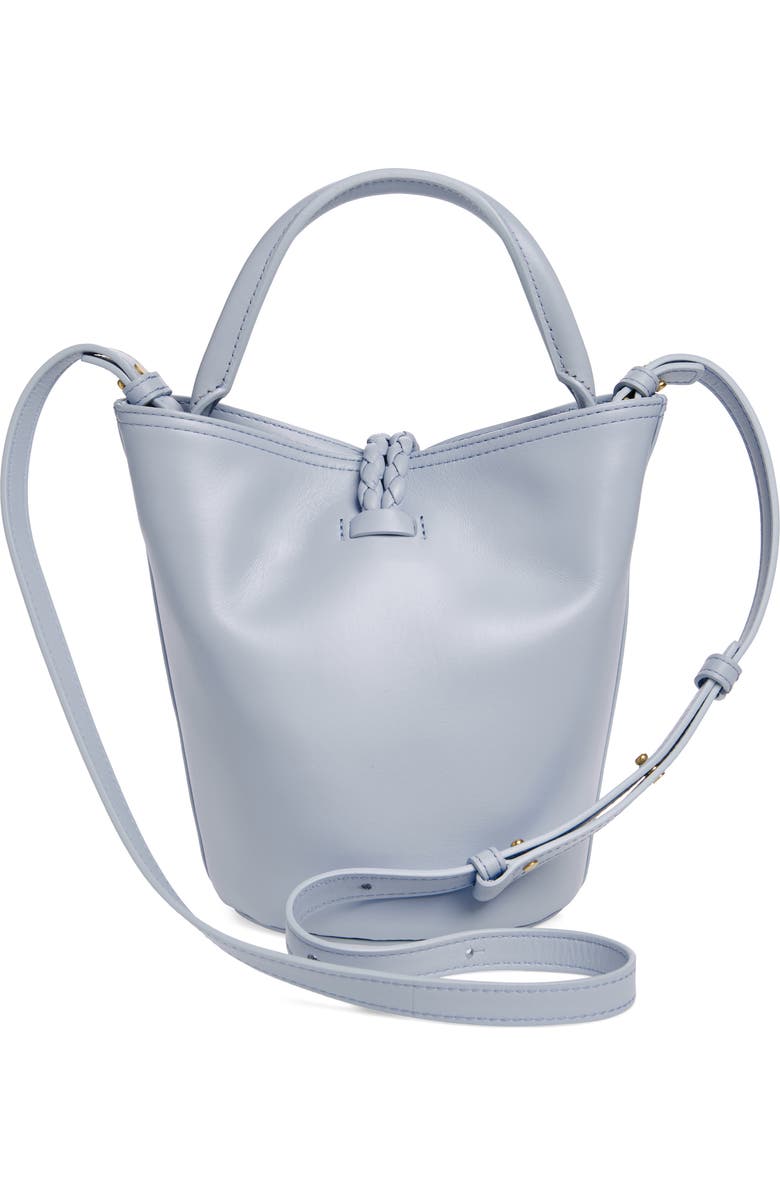 Bottega Veneta Mini Liberta Leather Bucket Bag, Alternate, color, 1441 Lunar-M Brass