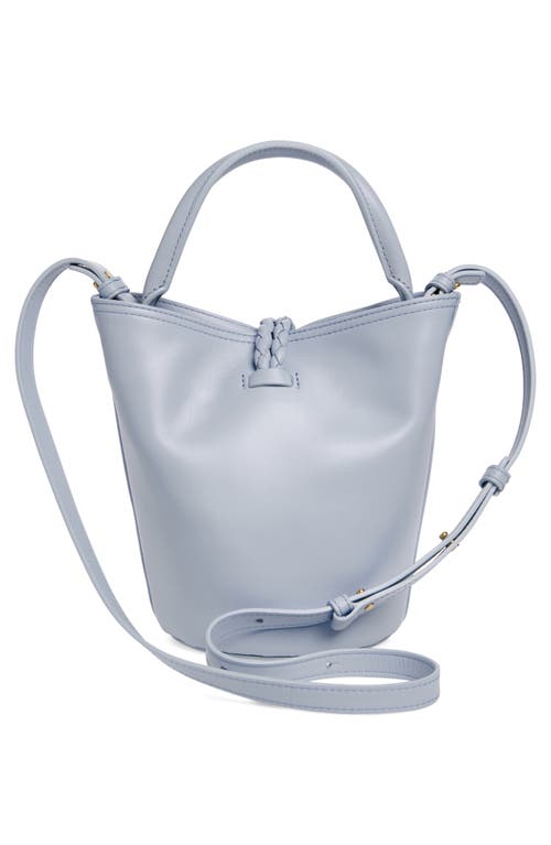 Shop Bottega Veneta Mini Liberta Leather Bucket Bag In 1441 Lunar-m Brass
