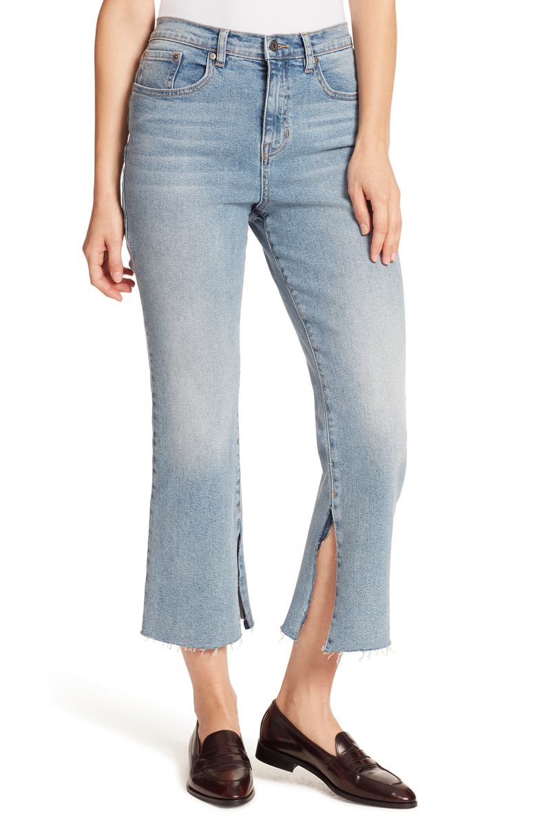 Ella Moss High Waist Crop Flare Jeans, Main, color, 