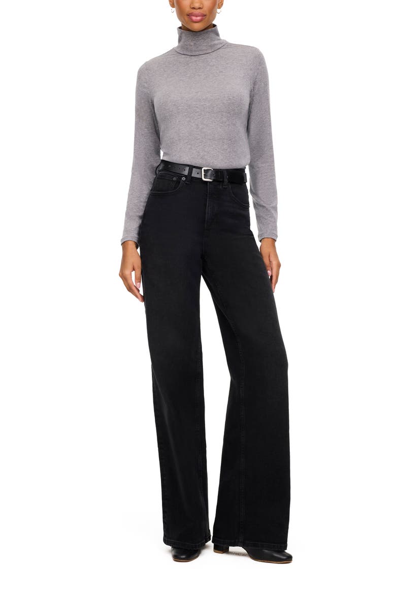 Long Sleeve Turtleneck Bodysuit, Alternate, color, LAVA GREY