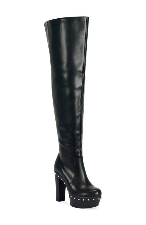 Wardell Faux Leather Over the Knee Boot
