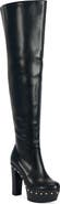 AZALEA WANG Wardell Faux Leather Over the Knee Boot