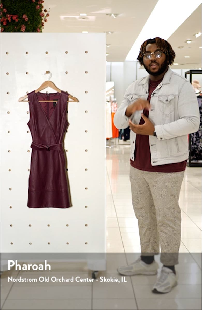 Palmara Sleeveless Leather Dress, sales video thumbnail