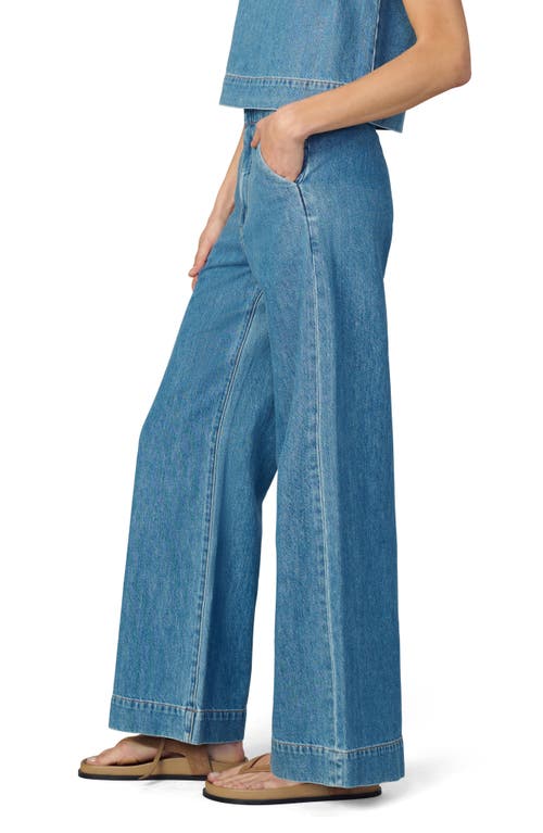 Joe's Jeans The Clean High Waist Wide Leg Denim Trouser Jeans In Blue
