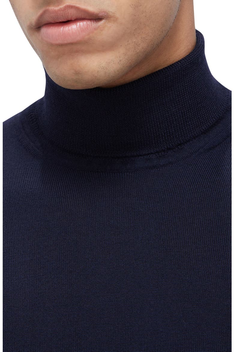 Sawyer Merino Wool Turtleneck Sweater, Alternate, color, NAVY