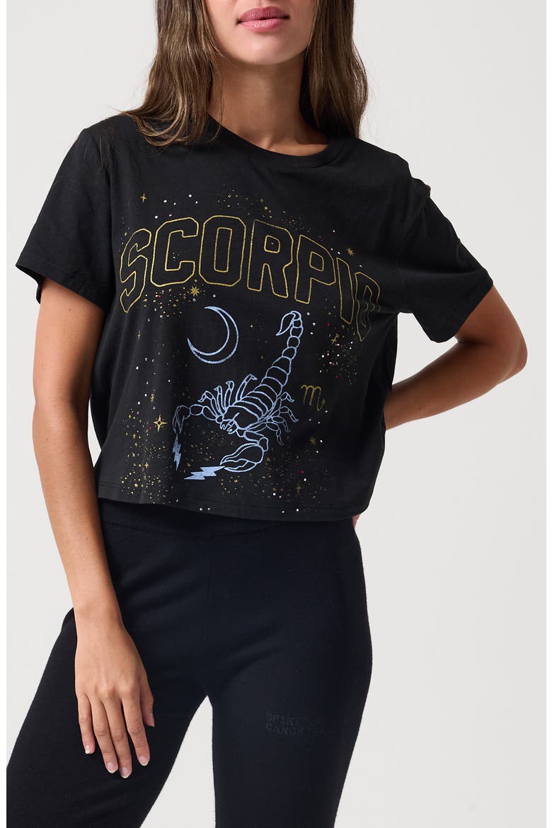 Scorpio Mercury Graphic T-Shirt, Main, color, BLACK