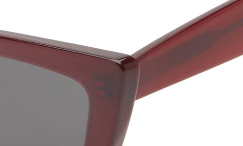 & Other Stories Gradient Angular Cat Eye Sunglasses In Burgundy