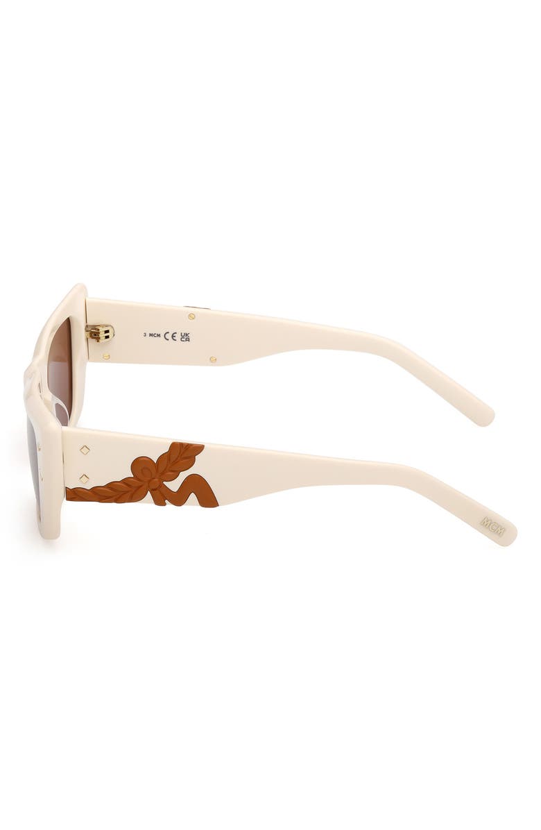 MCM 52mm Cat Eye Sunglasses, Alternate, color, Ivory / Roviex