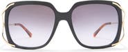 Gucci 56mm Oversize Square Sunglasses