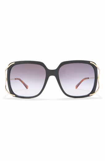 Gucci 56mm Oversize Square Sunglasses