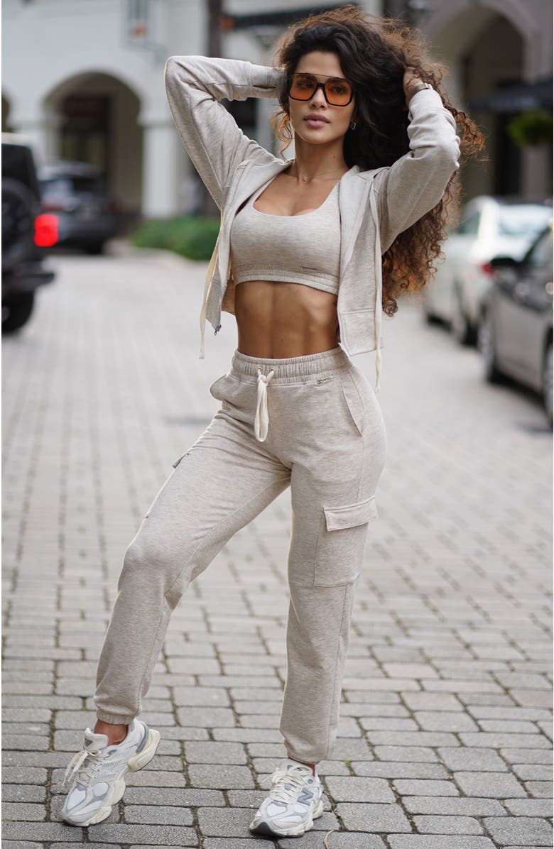 Bombshell Sportswear Sweat Joggers, Alternate, color, Heathered Oatmeal