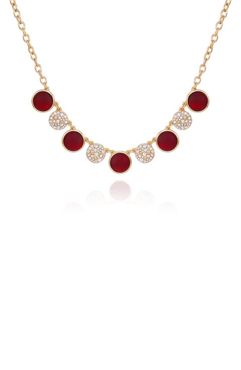 Pavé Statement Disc Necklace