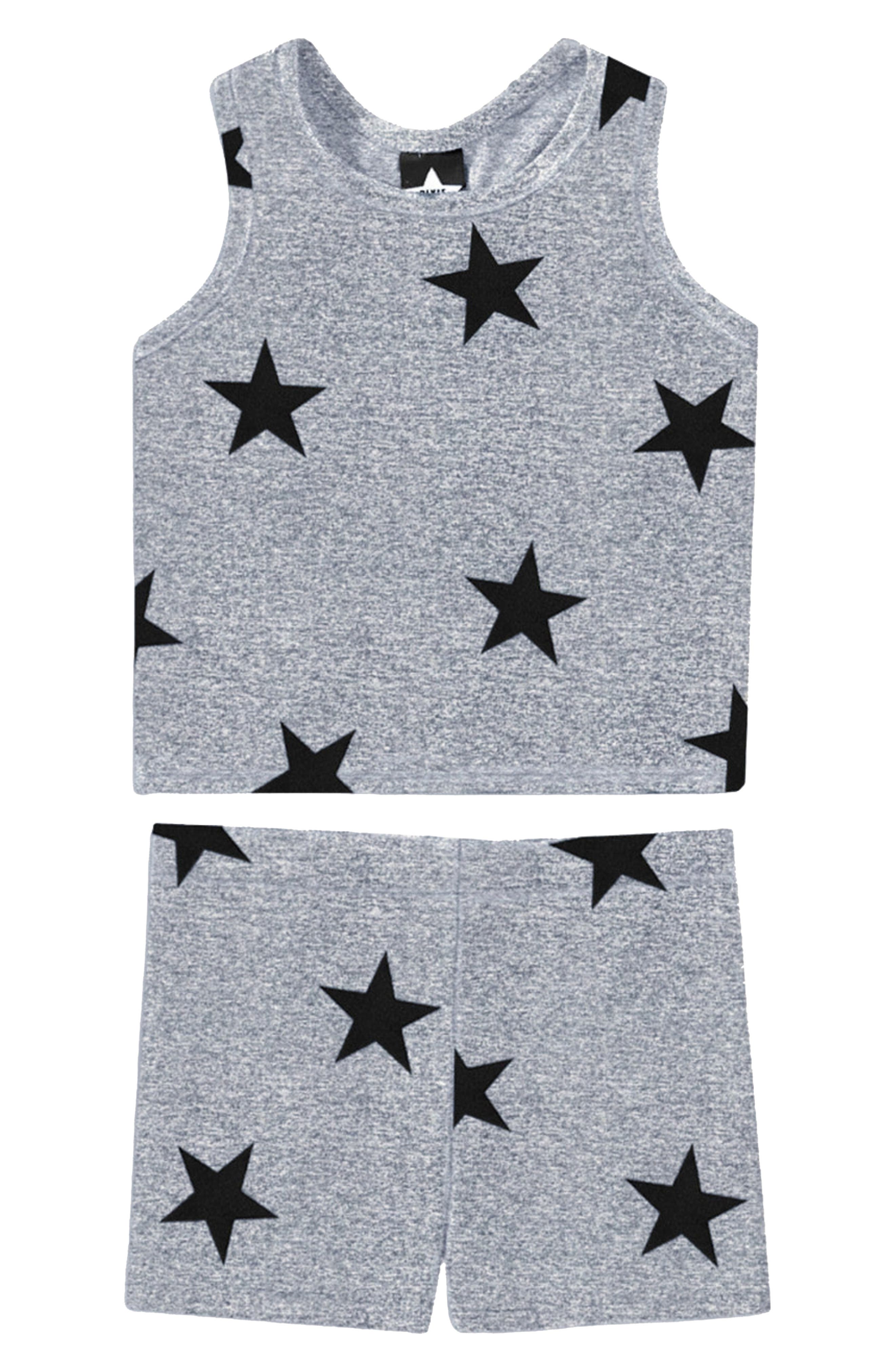 PixieLane Kids' Cropped Tank & Shorts Set
