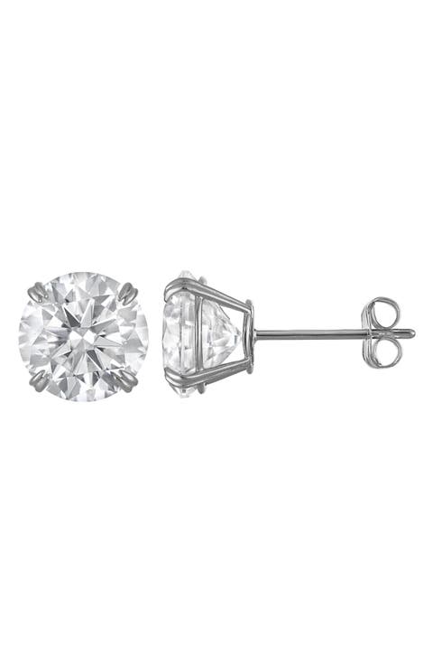 14k Gold Moissanite Stud Earrings