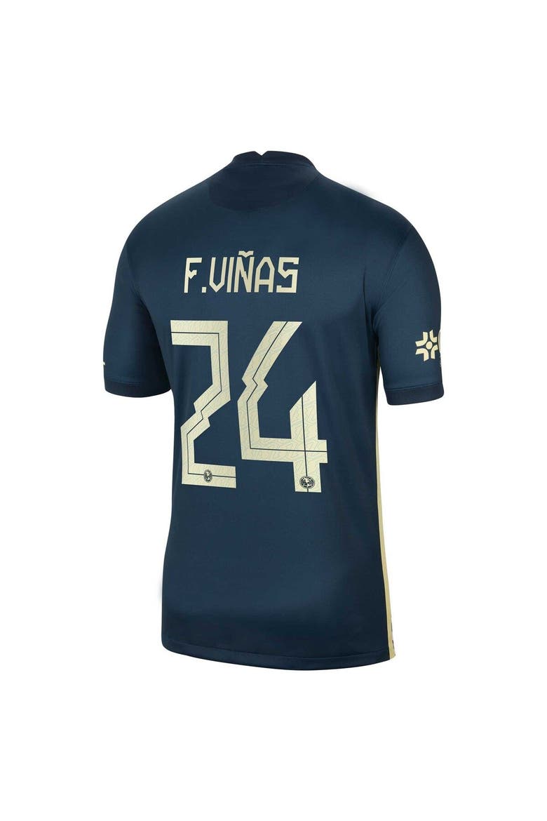 Youth Nike Federico Viñas Navy Club America 2021/22 Away Breathe Stadium Replica Player Jersey, Alternate, color, Navy