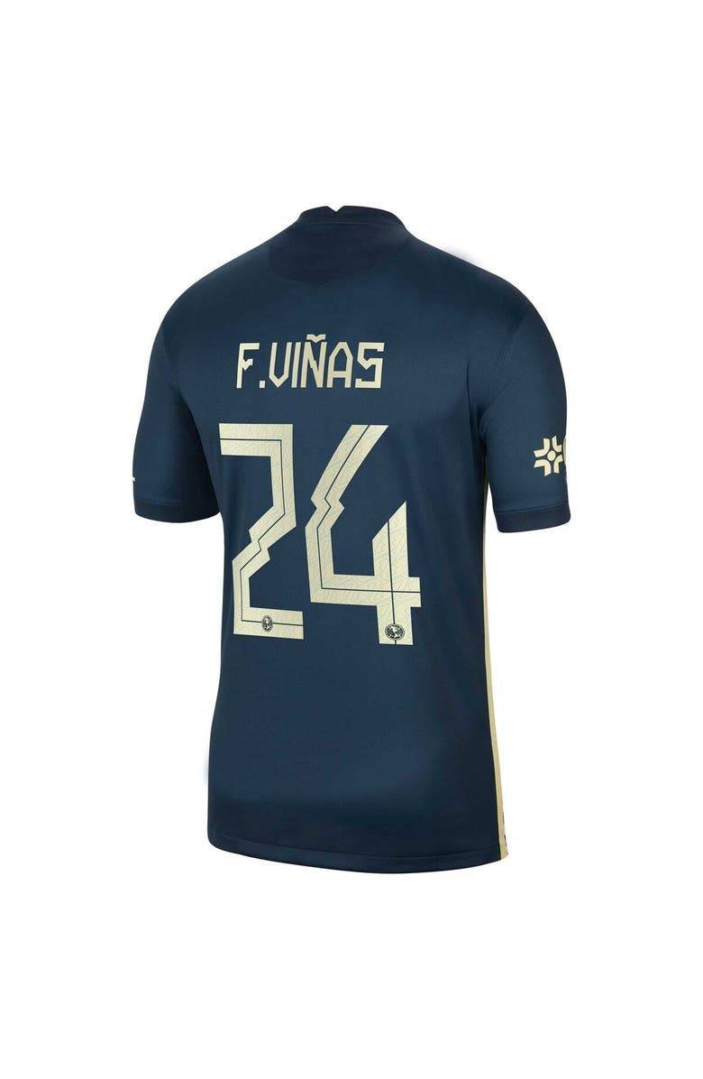 Nike Youth Nike Federico Viñas Navy Club America 2021/22 Away Breathe Stadium Replica Player Jersey, Alternate, color, 