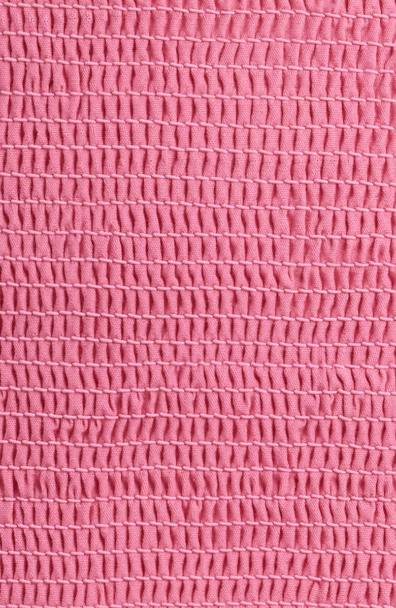 LoveShackFancy Soira Smocked Tiered Cotton Minidress, Alternate, color, 