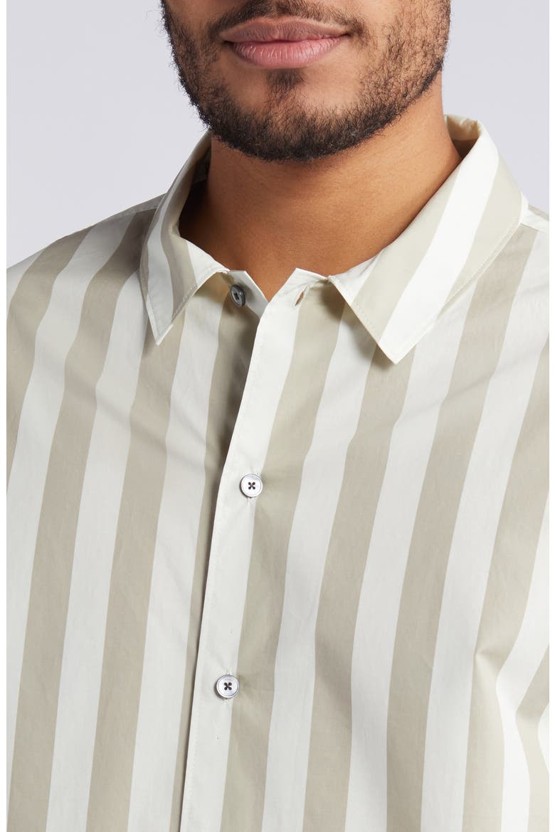 Stripe Camp Shirt, Alternate, color, SMOKE BEIGE STRIPE
