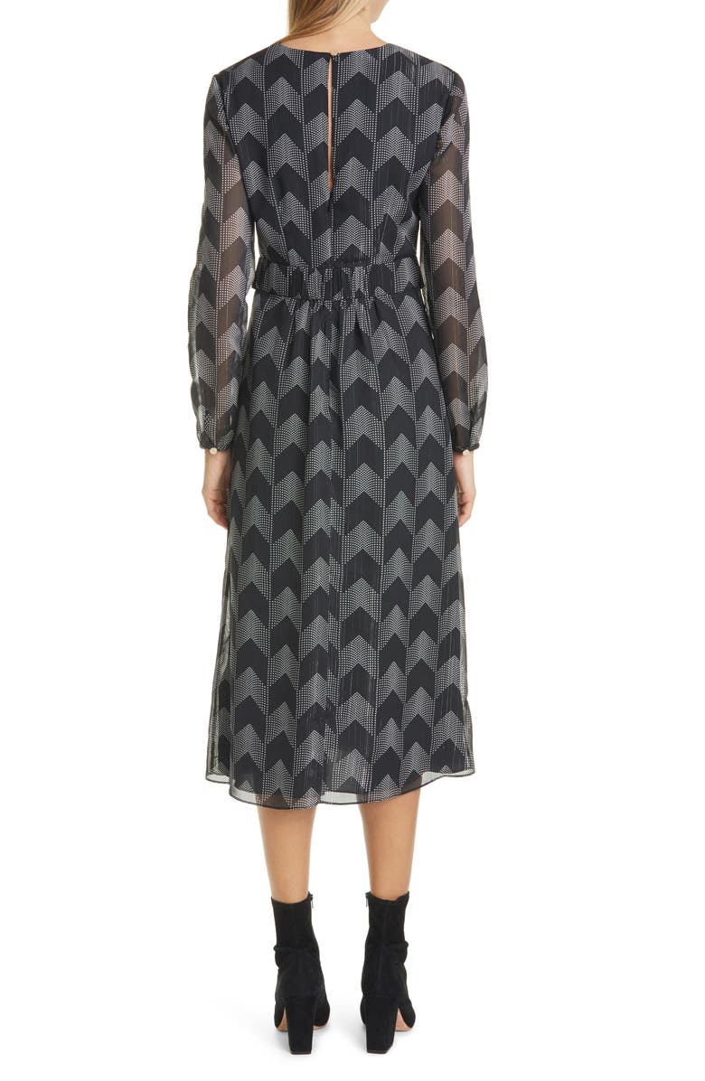 Ted Baker London Atlas Long Sleeve Midi Dress, Alternate, color,