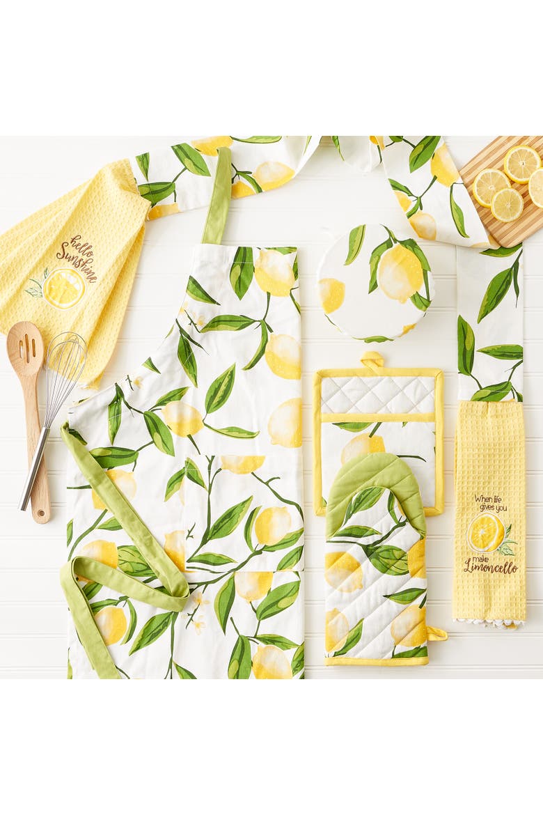 Lemon Bliss Printed Chef Apron, Alternate, color, Lemon Bliss