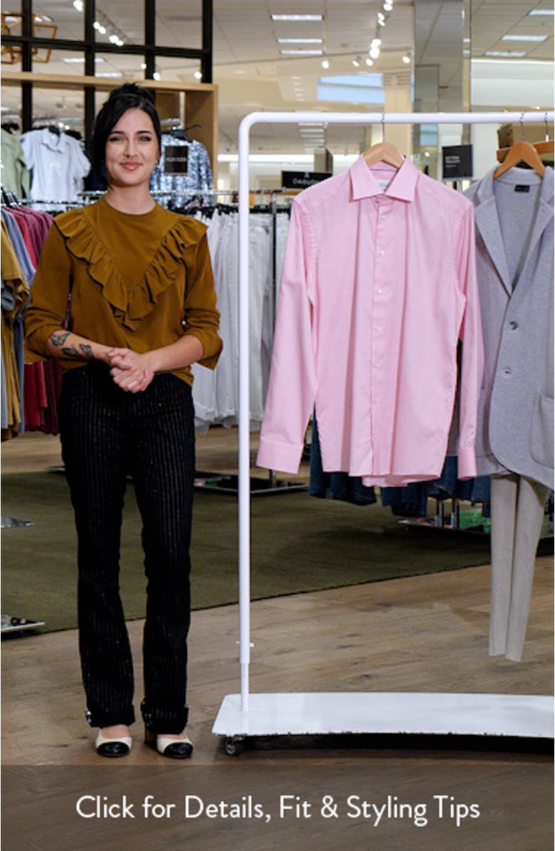 Slim Fit Pink Cotton Dress Shirt, sales video thumbnail