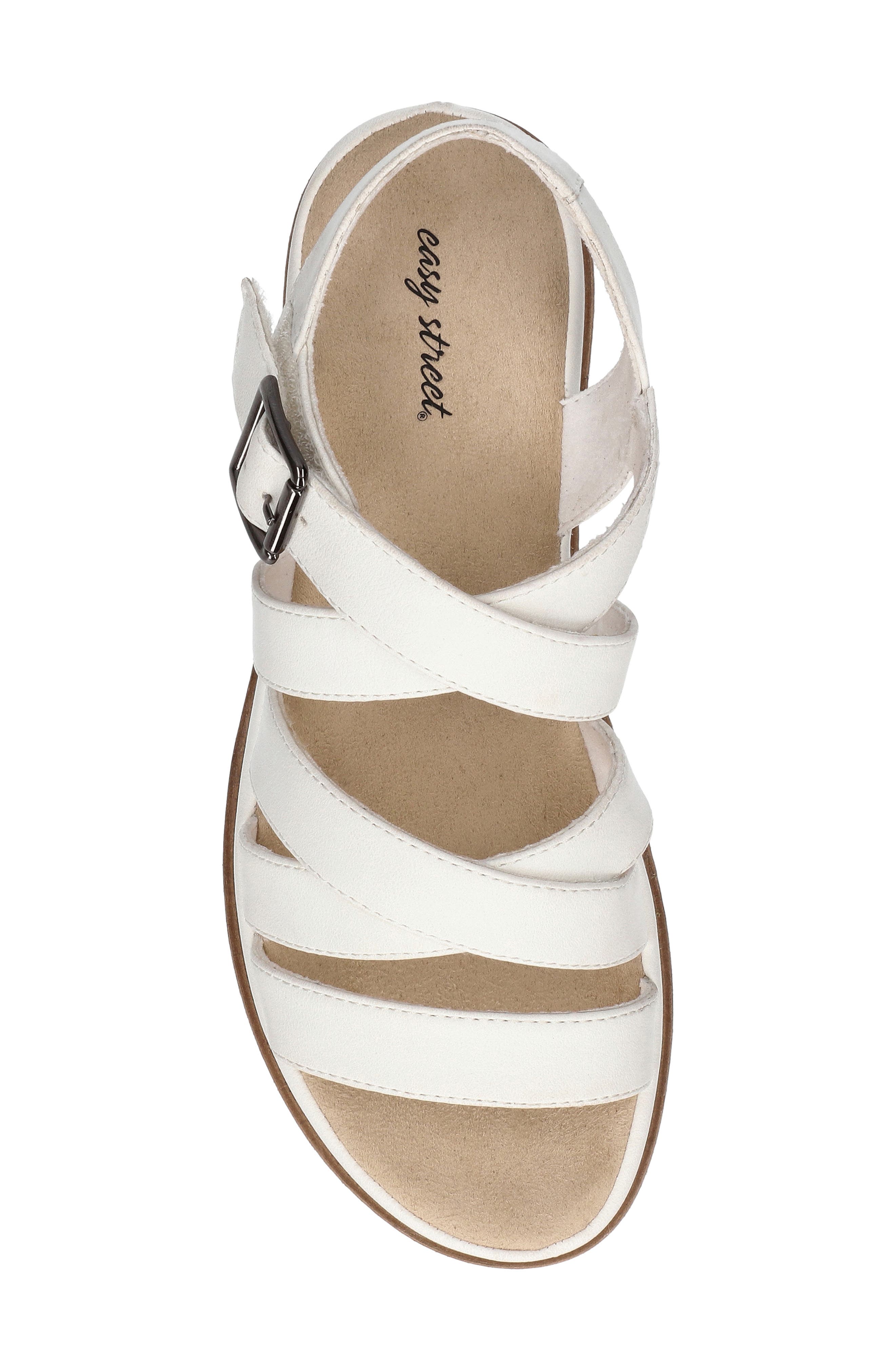 Madeline Slingback Platform Wedge Sandal, Alternate, color, WHITE