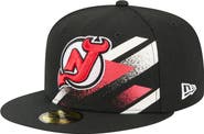 New Era Men's New Era Black New Jersey Devils Faded Lines 59FIFTY Fitted Hat