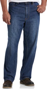 True Nation by DXL Big & Tall Basic Blue Relaxed-Fit Stretch Jeans