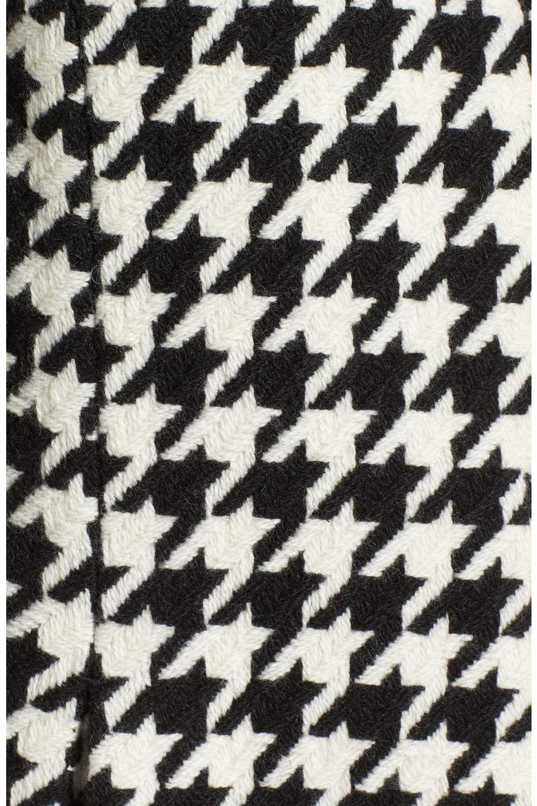 houndstooth wool blend coat, Alternate, color, BLACK/ CREAM