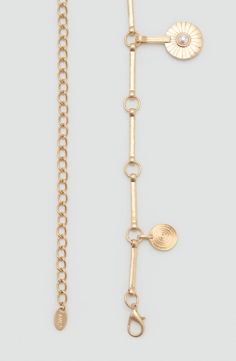 MANGO Hanging Pieces Metal Belt, Alternate, color, 