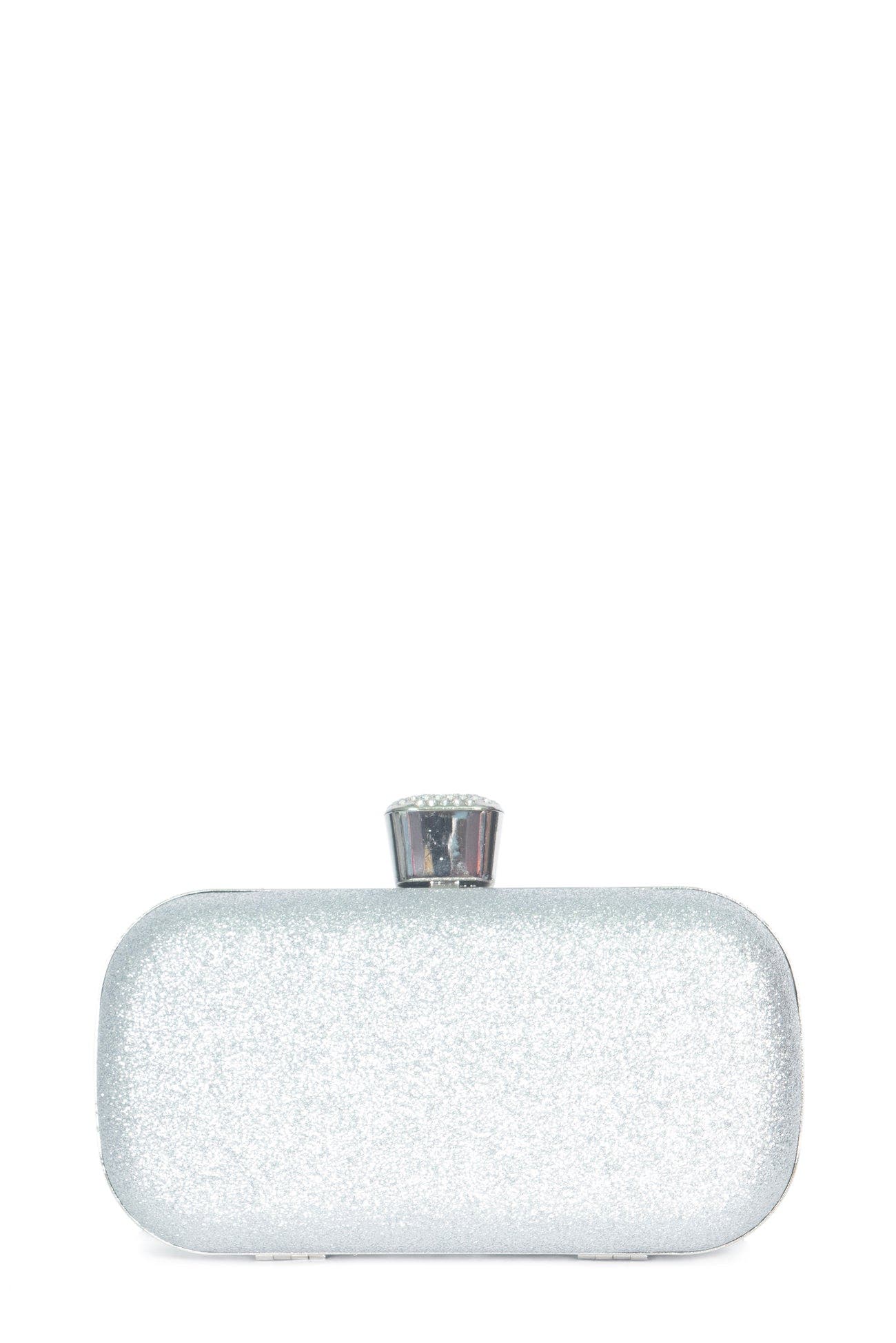 Lauren Lorraine Sofie Clutch, Alternate, color, Silver