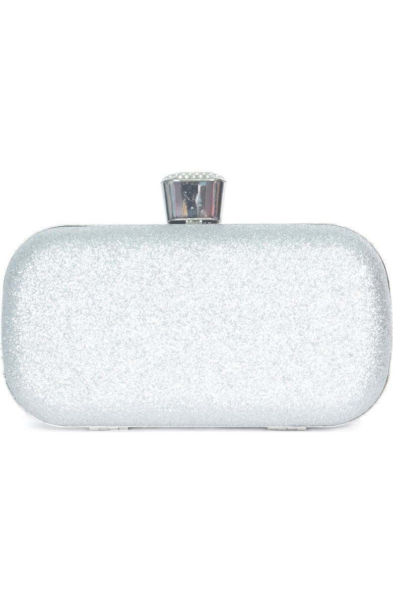 Lauren Lorraine Sofie Clutch, Alternate, color, Silver