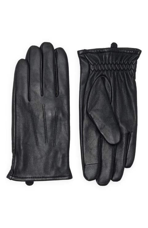 Cashmere Lined Leather Gloves