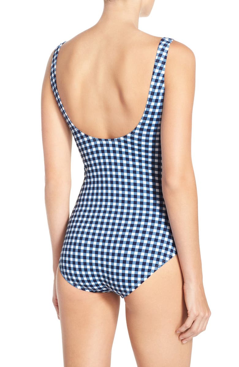 Tommy Bahama Gingham One-Piece Swimsuit, Alternate, color,