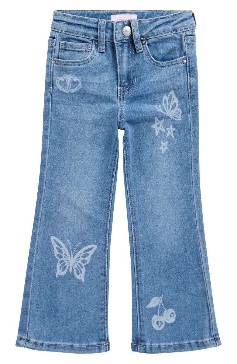 YMI Kids' Tattoo Print Flare Jeans, Main, color, Medium