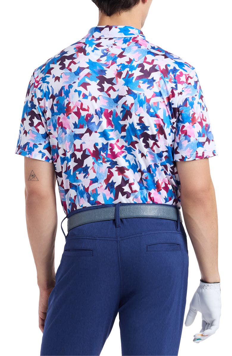 Robert Graham Bartlow Performance Golf Polo, Alternate, color, Multi