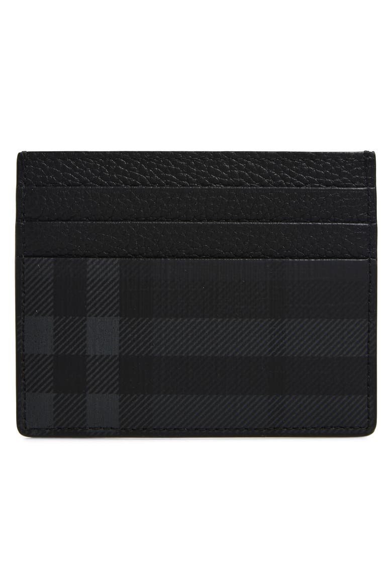 Sandon Check Tall Card Case, Alternate, color, IRON