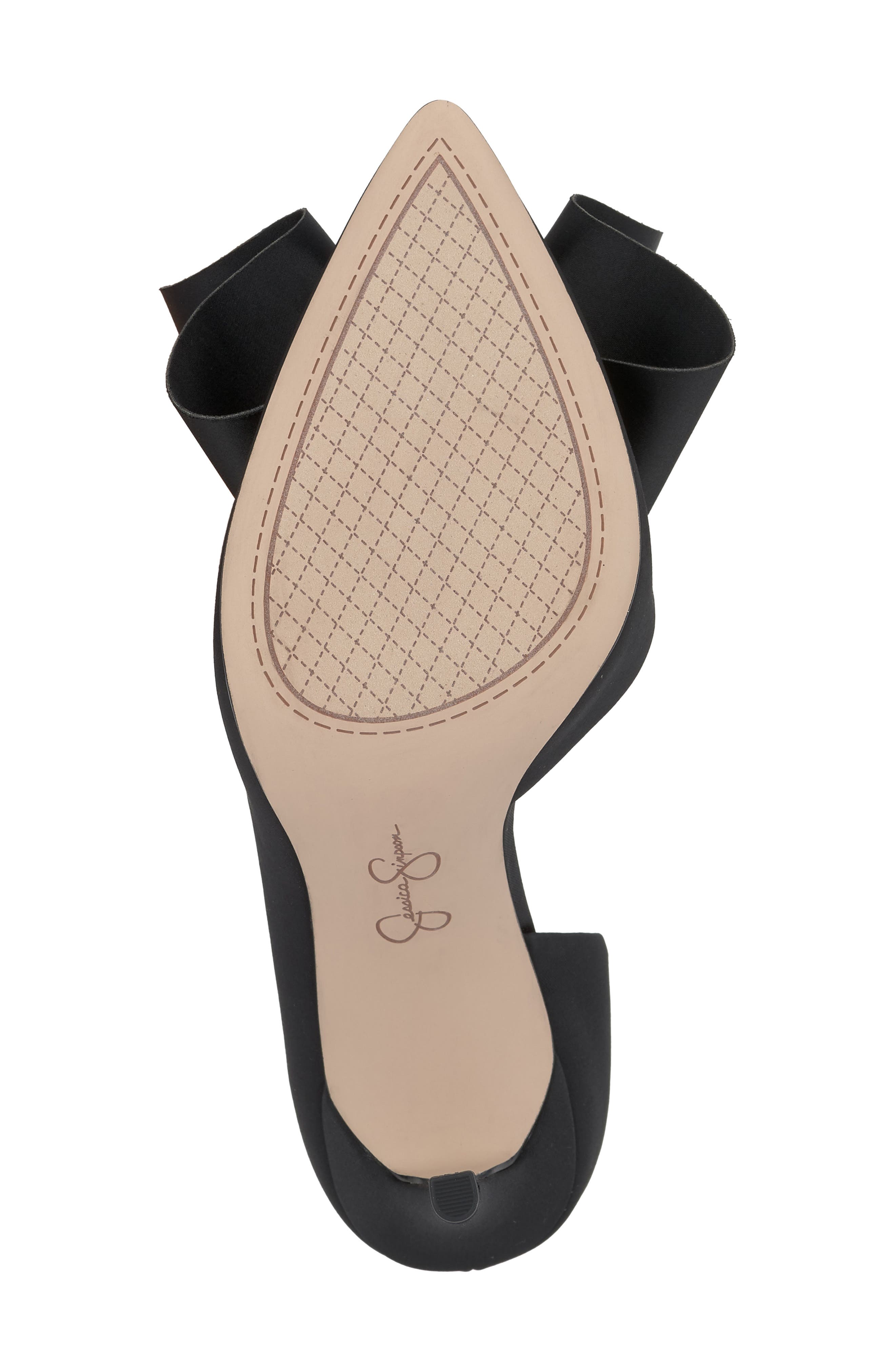 Jessica Simpson Penari Pointed Toe Half d'Orsay Pump, Alternate, color, Black