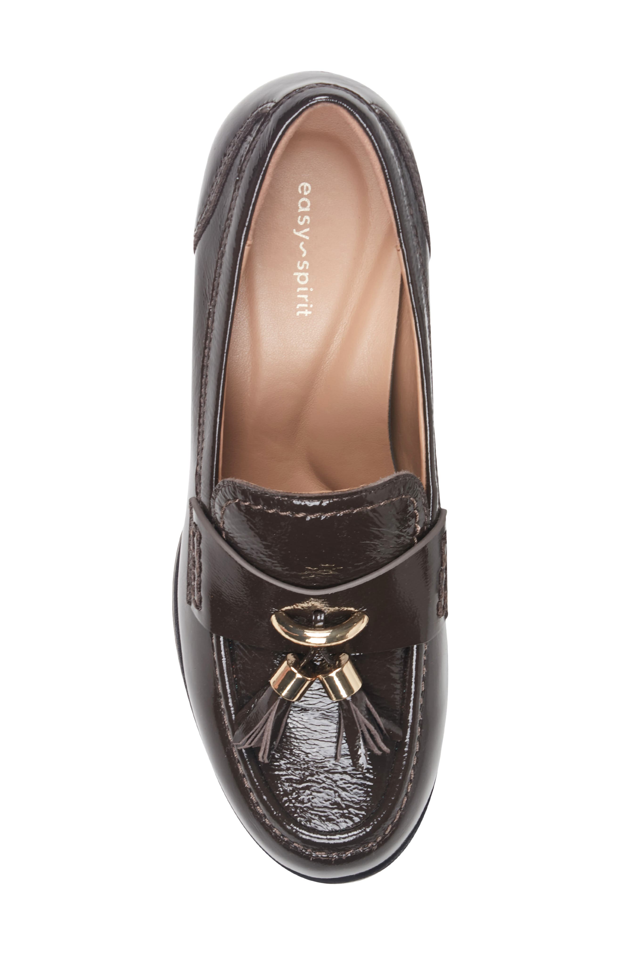 Irelyn Loafer Pump, Alternate, color, DARK BROWN