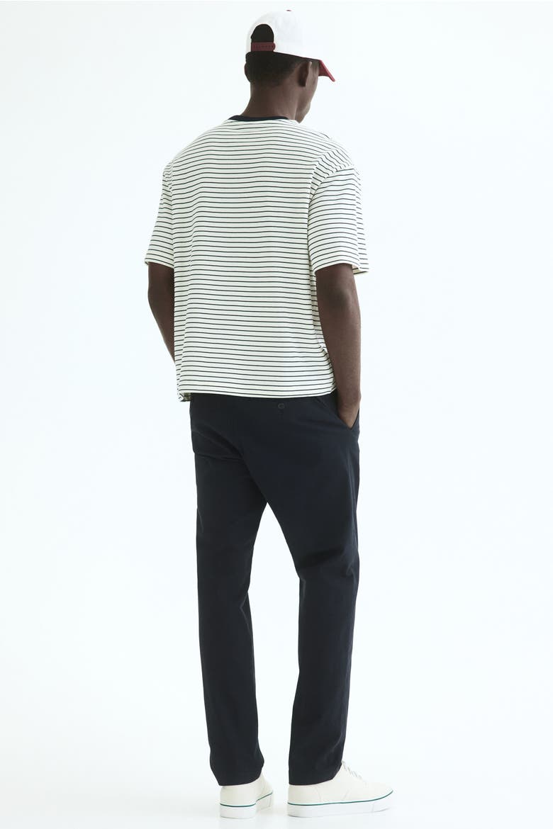Slim Fit Cotton Chinos, Alternate, color, Navy blue