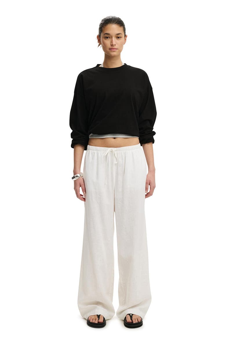 Cotton On Women's Oversized Boxy Long Sleeve Tee, Alternate, color, Black