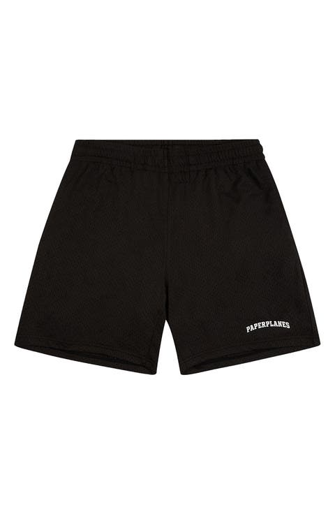 Logo Mesh Basketball Shorts