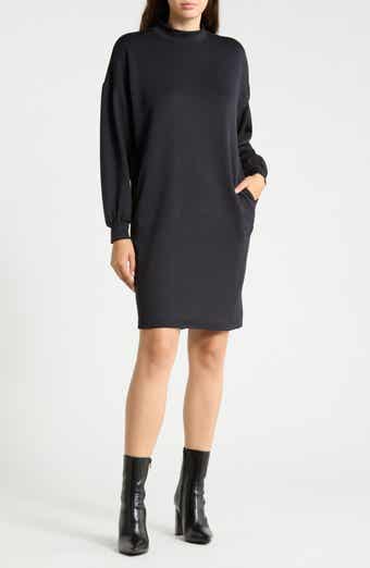 Long Sleeve Mock Neck Sweater Dress