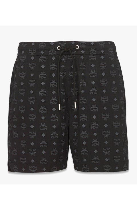 Monogram Print Shorts in ECONYL®