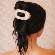TELETIES Medium Flat Round Hair Clip