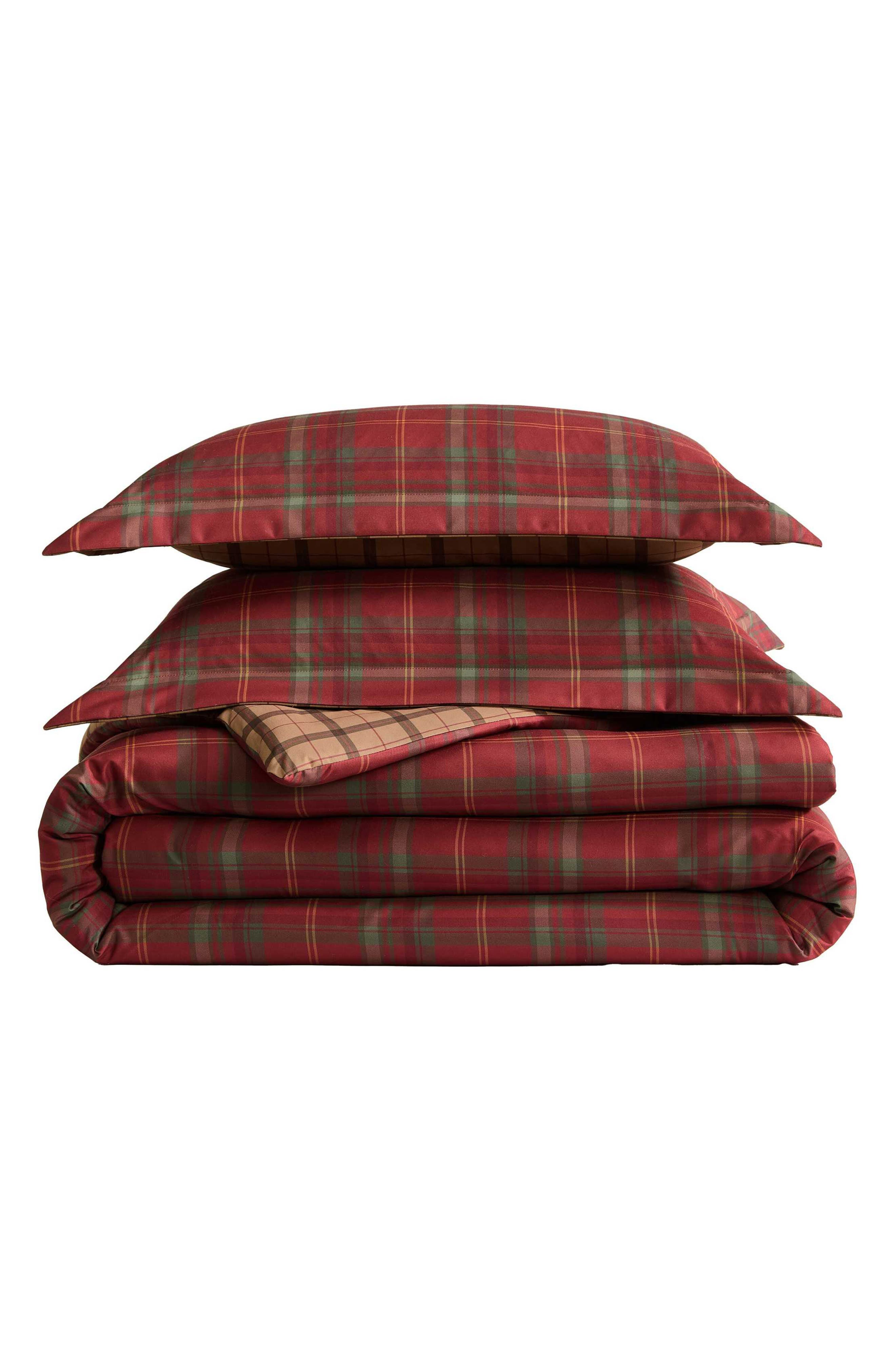 Treebark Plaid Reversible Comforter Set