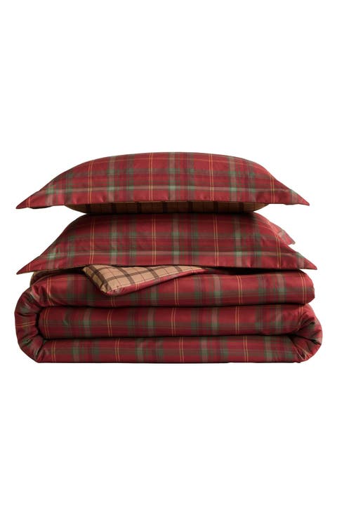 Treebark Plaid Reversible Comforter Set