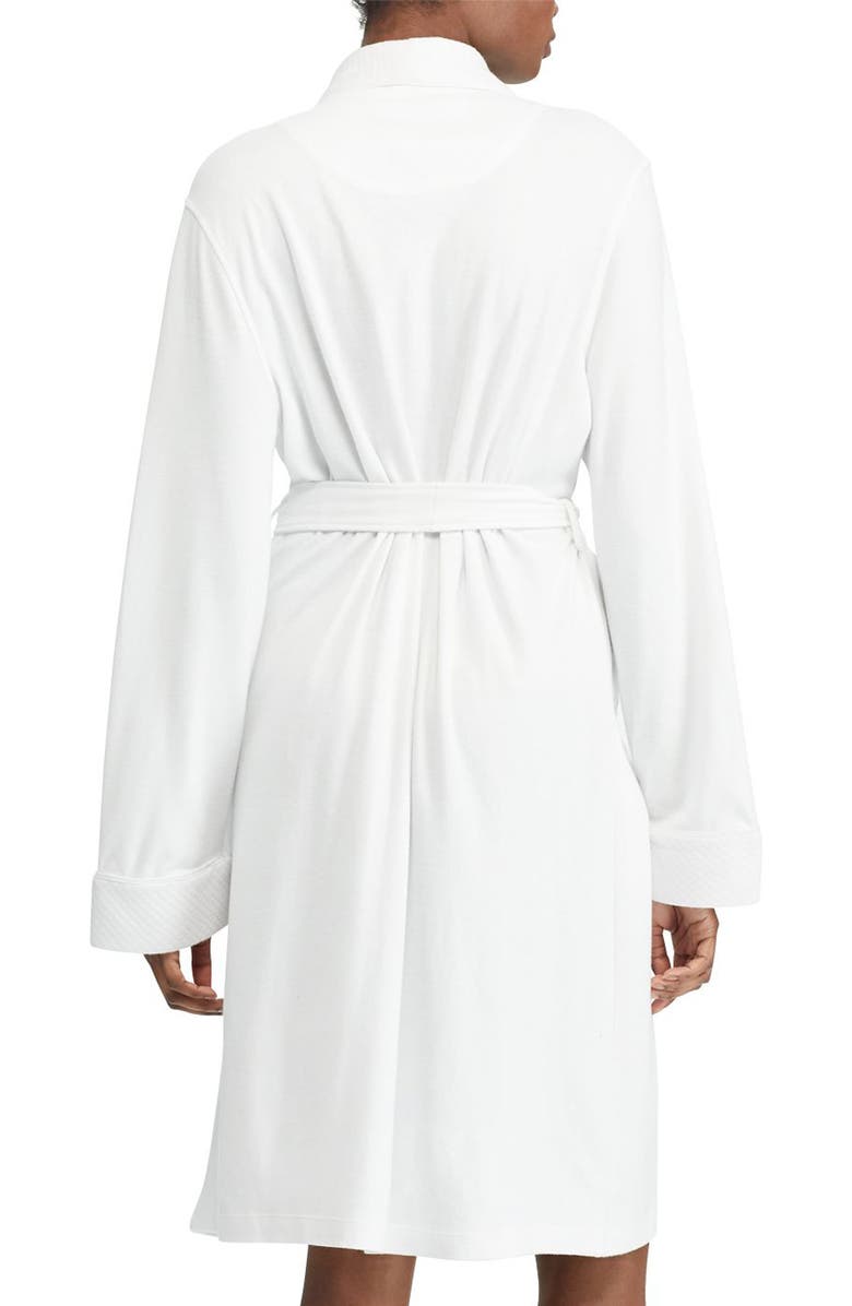 Lauren Ralph Lauren Quilted Collar Robe, Alternate, color, White